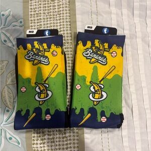 Savannah bananas socks Yellow/Green/Navy medium/2 pairs